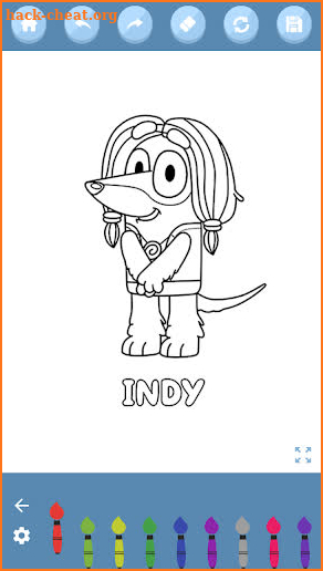 Bluey coloring book screenshot