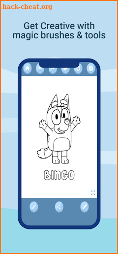 Bluey coloring book screenshot