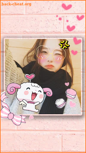 Blush: red cheeks, shy face, kawaii anime stickers screenshot