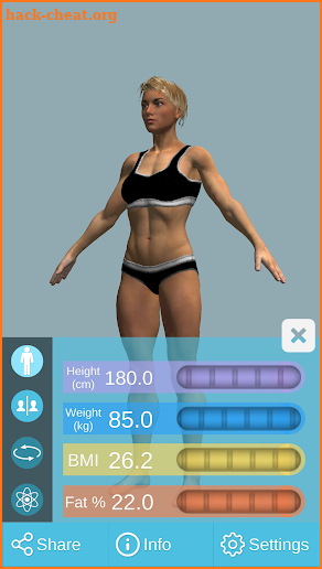 BMI 3D - Body Mass Index in 3D screenshot