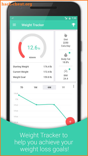 BMI and Weight Tracker screenshot