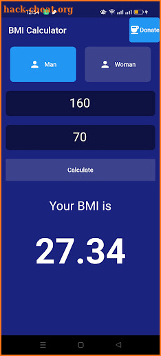 BMI Calculator screenshot