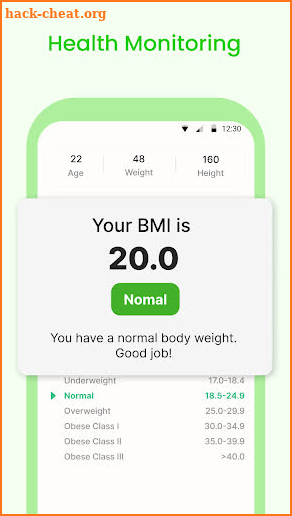 BMI Calculator Body Health screenshot