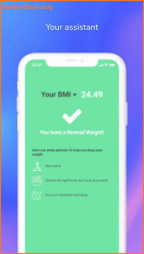 BMI Check screenshot