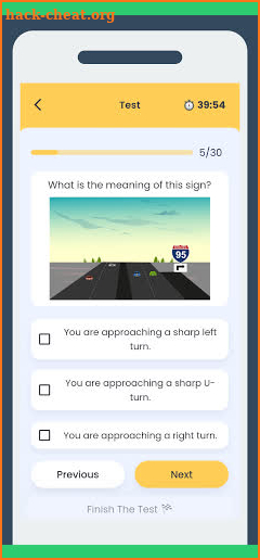 BMV Ohio - Permit Practice Test - 2021 screenshot