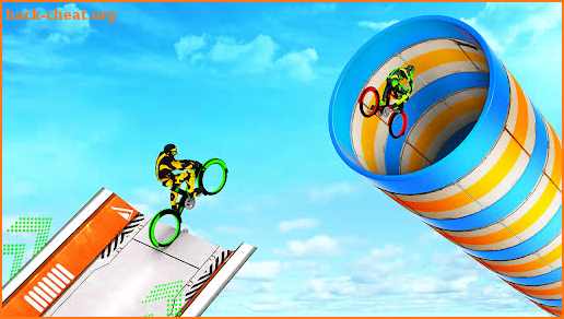 BMX Cycle Robots Game : Mega Ramp Bicycle Racing screenshot