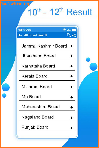 Board Exam Results 2019, 10th & 12th Class Results screenshot