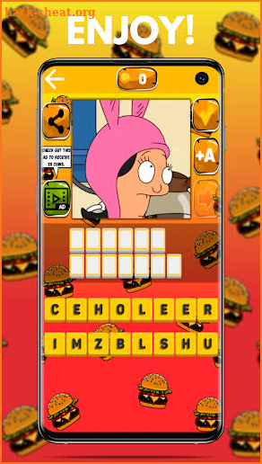 Bob s Burgers Games Quiz screenshot