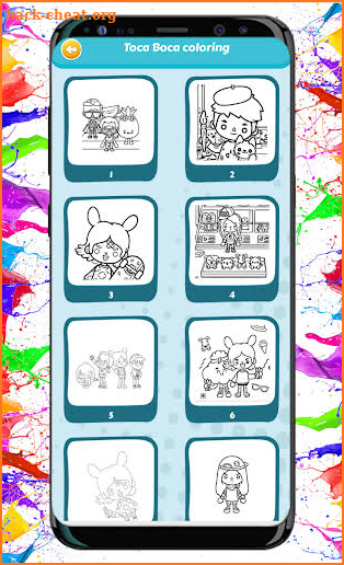 Boca Toca Life Coloring book screenshot