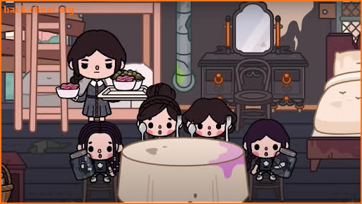 BocaBoca Toca Wednesday Addams screenshot