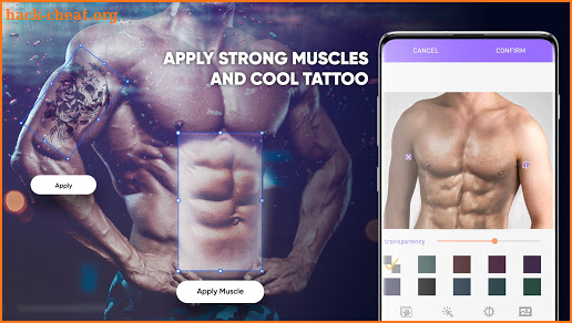 Body Shape Editor - Retouch with Muscle and Tattoo screenshot