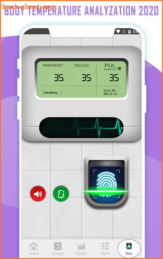 Body Temperature Analyzation 2020 screenshot