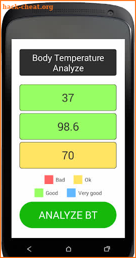 Body Temperature Analyze screenshot