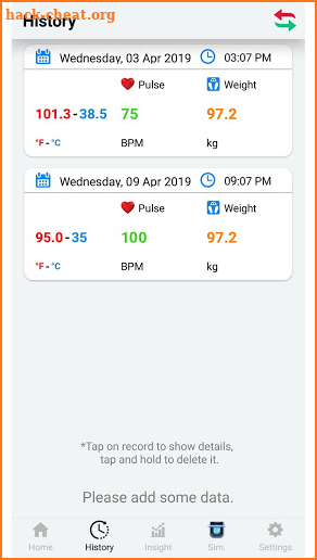 Body Temperature Check Diary:  Super Thermometer screenshot