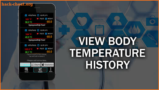 Body Temperature Checker Diary : Info History Log screenshot