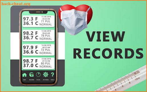 Body Temperature Checker : Fever Thermometer Diary screenshot