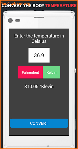 Body Temperature Convert screenshot
