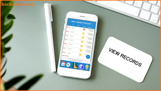 Body Temperature : Fever Thermometer Diary Tracker screenshot