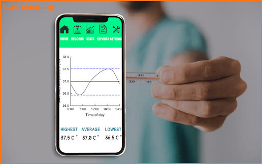 Body Temperature : Fever Thermometer History Diary screenshot