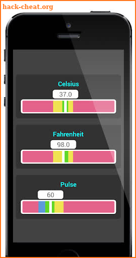 Body Temperature Slider Fever Thermometer screenshot