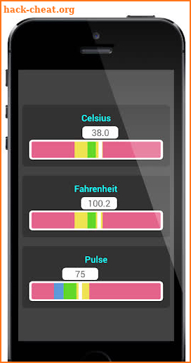 Body Temperature Slider Fever Thermometer screenshot