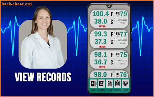 Body Temperature Thermometer: Fever Diary Records screenshot