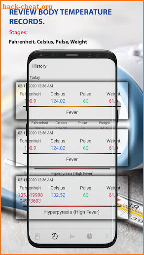 Body Temperature Tracker : Fever Check Thermometer screenshot