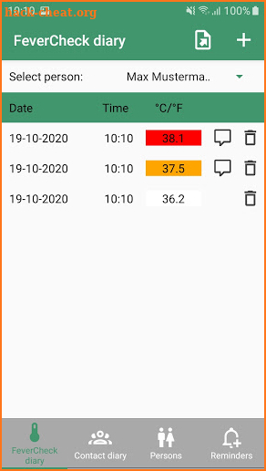 Body Temperature・Fever Tracker screenshot