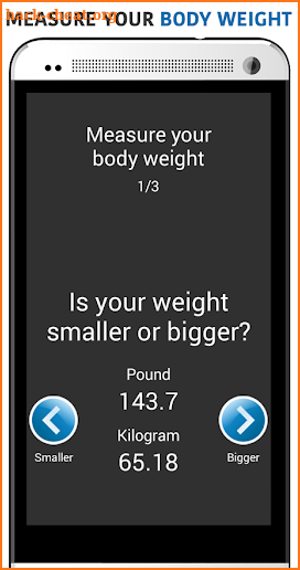 Body Weight Fingerprint Scanner screenshot