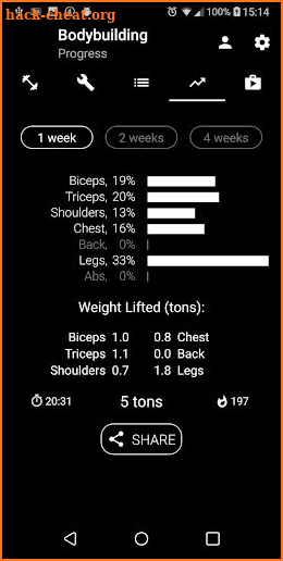 Bodybuilding. Free Weight Workout screenshot