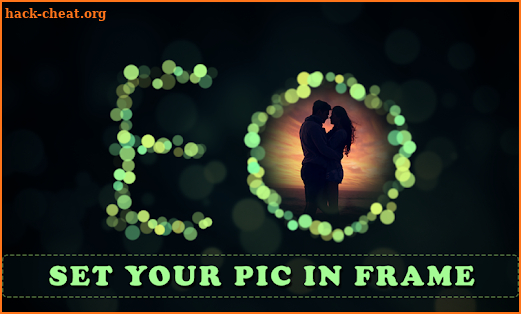 Bokeh Text Photo Frames screenshot