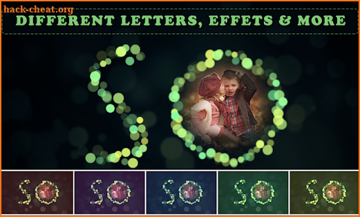 Bokeh Text Photo Frames screenshot