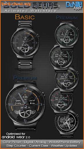 Bold Gears HD Watch Face Widget & Live Wallpaper screenshot