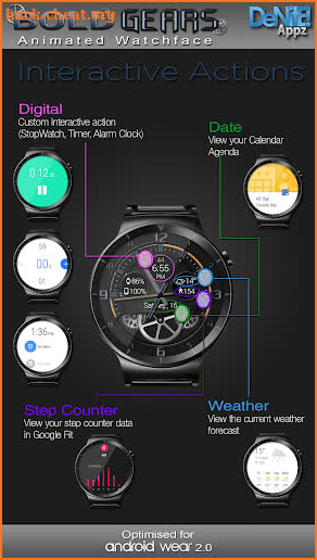 Bold Gears HD Watch Face Widget & Live Wallpaper screenshot