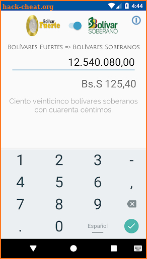 Bolívar Soberano - Calculadora screenshot