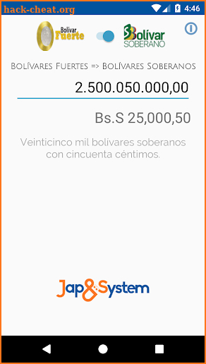 Bolívar Soberano - Calculadora screenshot