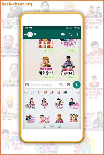 bollywood dialogue stickers - wastickerapps screenshot