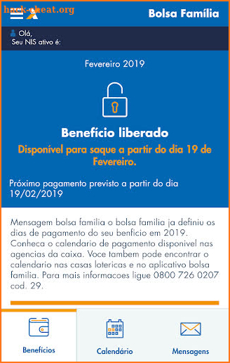 Bolsa Família CAIXA screenshot