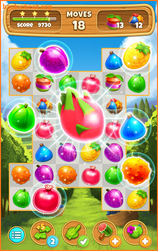 Bomb Fruit - Free Match 3 Game screenshot