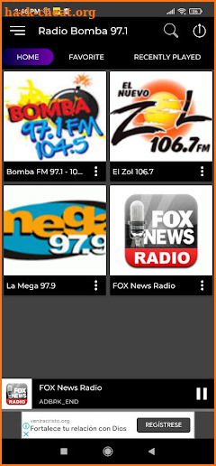 Bomba 97.1 - 104.5 FM Radio screenshot