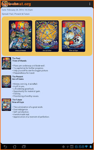 Bonefire Tarot screenshot