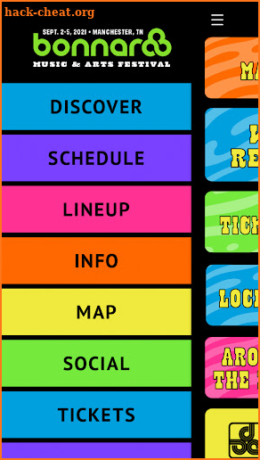 Bonnaroo Music & Arts Festival screenshot