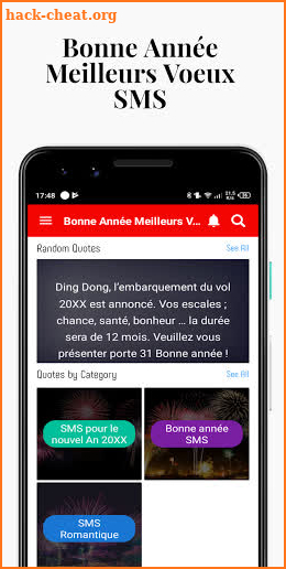 Bonne Année Meilleurs Voeux SMS screenshot