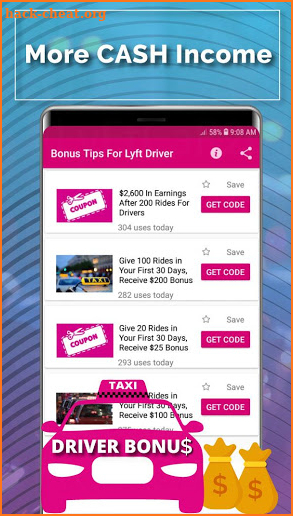 Bonus Tips for Lyft Driver screenshot