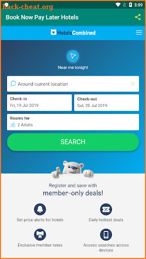 Book Now Pay Later Hotels screenshot