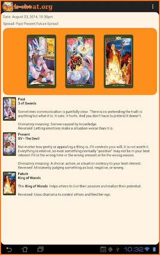 Book of Shadows Tarot So Below screenshot