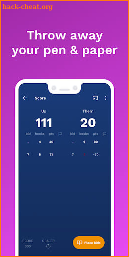 Bookbag: The Spades Scorekeeper screenshot