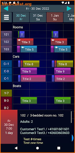 Booking Manager 2 Lt. screenshot