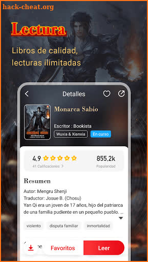 Bookista - La mayor app de novelas web en español screenshot