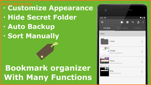 Bookmark Folder screenshot
